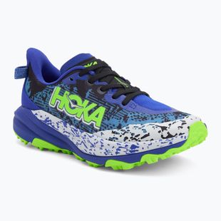 Кросівки для бігу дитячі HOKA Speedgoat 6 night sky/neon lime