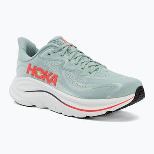 Кросівки для бігу чоловічі HOKA Clifton 10 sage/neon flame