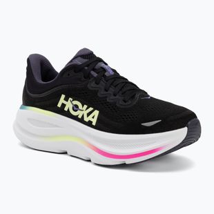 Кросівки для бігу чоловічі HOKA Bondi 9 black/neon yuzu