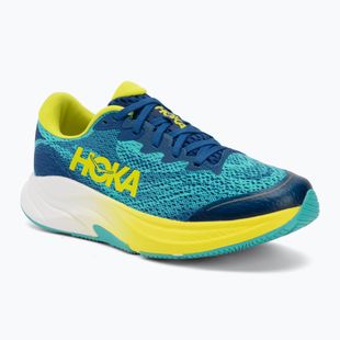 Кросівки для бігу дитячі HOKA Rincon 4 electric aqua/neon hoka citrus