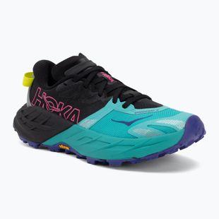 Кросівки для бігу жіночі HOKA Speedgoat 7 black/electric aqua