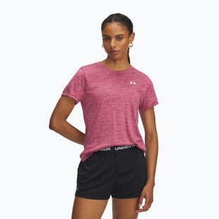 Футболка для тренувань жіноча Under Armour Tech Twist fuchsia dusk/white