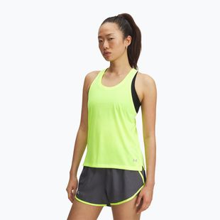 Футболка для бігу жіноча Under Armour Launch Singlet high vis yellow/reflective