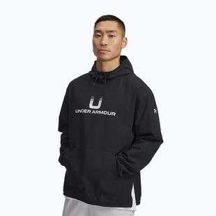 Кофта чоловіча Under Armour Unstoppable Woven Hoodie black/white