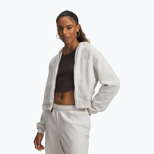 Кофта для тренувань жіноча Under Armour Icon Vida Fleece FZ summit white/summit white