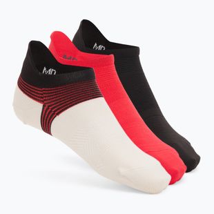 Шкарпетки чоловічі Under Armour Dry Run Lite No Show 3 пари stone/racer red/reflective
