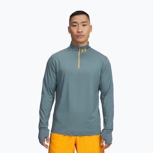 Лонгслів для бігу чоловічий Under Armour Launch Pro 1/4 Zip jasper blue/reflective