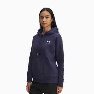 Кофта жіноча Under Armour Icon Fleece Taped Hoody washed navy/white