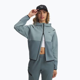 Кофта жіноча Under Armour Unstoppable Fleece HZ serpentine/jasper blue/black