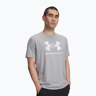 Футболка чоловіча Under Armour Sportstyle Logo Update steel light heather/white