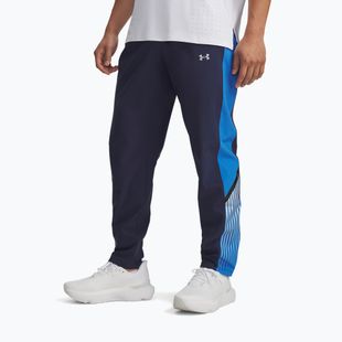 Штани для бігу чоловічі Under Armour Velociti Storm washed navy/blue atlantis/reflective