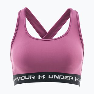 Бюстгальтер для тренувань Under Armour Crossback Mid fuchsia dusk/black/white