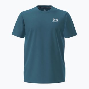 Футболка чоловіча Under Armour Logo Emb Heavyweight boundless blue/white