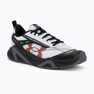 Кросівки для тренувань чоловічі Under Armour Charged Commit TR 5 white/black/venom red