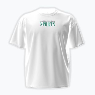 Футболка для тренувань чоловіча Under Armour Heavyweight Sports white/midnight navy