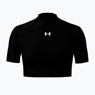 Футболка для тренувань жіноча Under Armour HeatGear Crop Mock ultimate black/white