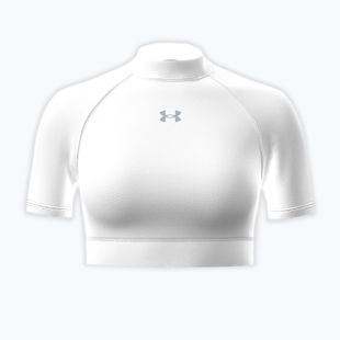 Футболка для тренувань жіноча Under Armour HeatGear Crop Mock white/halo gray