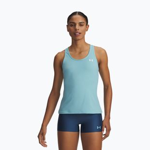 Футболка для тренувань жіноча Under Armour Tech Mesh Racer Tank blue haze/white