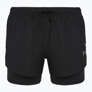 Шорти для бігу жіночі Under Armour Velociti Pro 4" 2N1 ultimate black/ultimate black/ultimate black