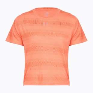 Футболка для бігу жіноча Under Armour Velociti electric tangerine/black/green mode