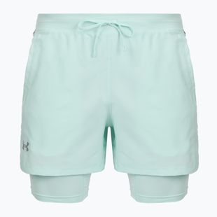 Шорти для бігу чоловічі Under Armour Launch 5" 2IN1 refresh mint/castlerock