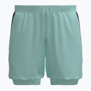 Шорти для бігу чоловічі Under Armour Launch 5" 2IN1 refresh mint/castlerock