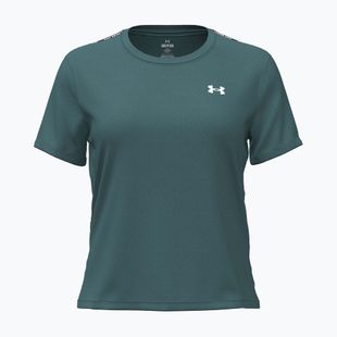 Футболка для тренувань жіноча Under Armour Tech Wordmark Tape rack green/black/white