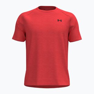 Футболка для тренувань чоловіча Under Armour Tech Textured venom red/black