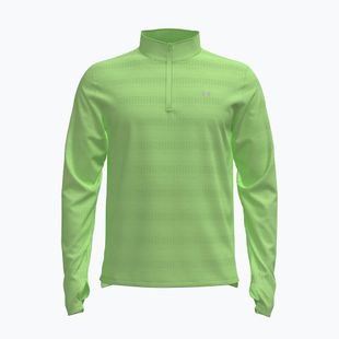 Кофта для бігу чоловіча Under Armour Velociti 1/4 Zip lumos lime/white