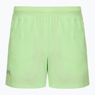 Шорти для бігу чоловічі Under Armour Launch 5" lumos lime/white