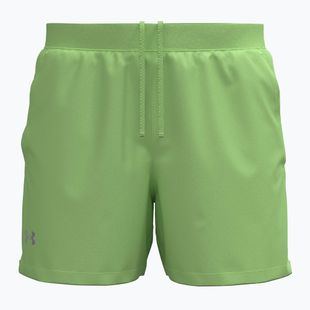 Шорти для бігу чоловічі Under Armour Launch 5" lumos lime/white