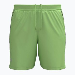 Шорти для бігу чоловічі Under Armour Launch 7" lumos lime/white