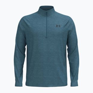 Лонгслів чоловічий Under Armour Tech Textured 1/2 Zip boundless blue/black