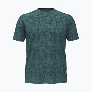 Футболка для тренувань чоловіча Under Armour Tech Tee Pixelate rack green/black