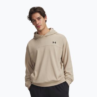 Кофта чоловіча Under Armour Rival LW Hoodie city khaki/black