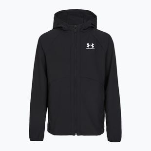 Куртка для тренувань чоловіча Under Armour Vibe Woven Windbreaker Jacket black/white