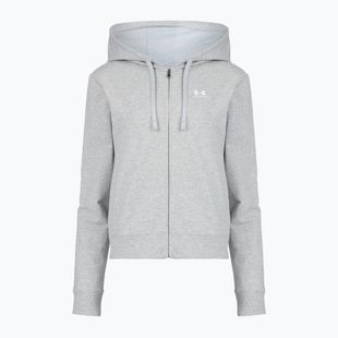 Кофта жіноча Under Armour Sport Terry FZ mod gray light heather/white