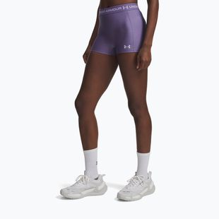 Шорти для тренувань жіночі Under Armour HeatGear Shorty purple luxe/purple crest
