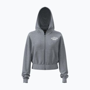 Кофта жіноча Under Armour Icon Fleece Nov FZ mod gray light heather/white