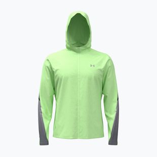 Куртка для бігу чоловіча Under Armour Velociti Storm Hooded lumos lime/white