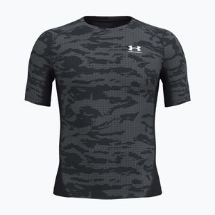 Футболка для тренувань чоловіча Under Armour HG Printed black/castlerock/white
