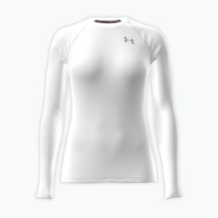 Лонгслів для тренувань жіночий Under Armour HG Authentics Comp LS white/halo gray