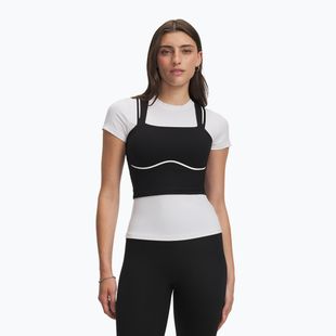 Футболка для тренувань жіноча Under Armour Meridian Contour Tank ultimate black/white/ultimate black