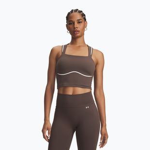 Футболка для тренувань жіноча Under Armour Meridian Contour Tank peppercorn/white/peppercorn
