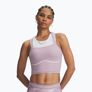 Футболка для тренувань жіноча Under Armour Meridian Contour Tank mauve pink/white/mauve pink