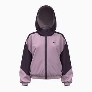 Куртка дитяча Under Armour G Icon Woven Full Zip purple echo/mauve pink/black
