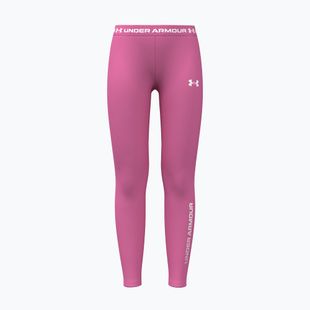 Легінси дитячі Under Armour HeatGear Branded Leggings pink frenzy/white