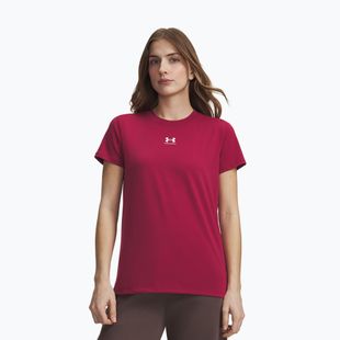 Футболка жіноча Under Armour Rival Core claret/white