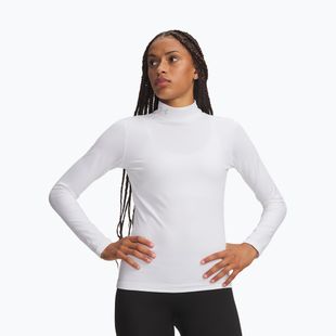 Лонгслів для тренувань жіночий Under Armour ColdGear Mock LS white/halo gray