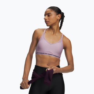Бюстгальтер для тренувань Under Armour Crossback Low mauve pink/purple echo